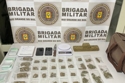 Duas ações da BM resultam em três presos e apreensão de mais de 1,6 kg de drogas no Litoral Norte