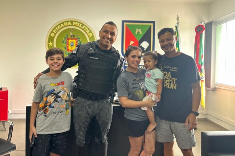 Ação rápida da Brigada Militar salva bebê engasgado em Capão da Canoa