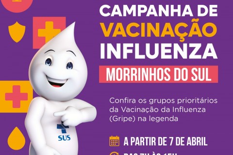 Vacinação contra gripe ocorre no Posto de Saúde Central de Morrinhos do Sul