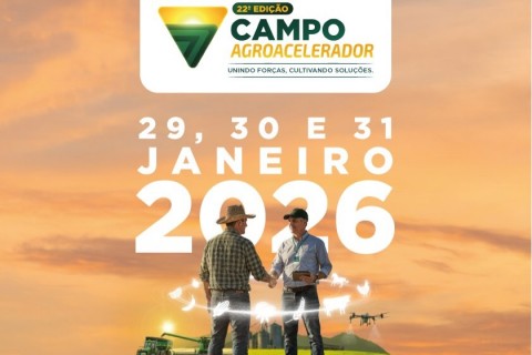 Campo Agroacelerador 2026 reúne setor agro em Jacinto Machado com tecnologia, pecuária e inovação