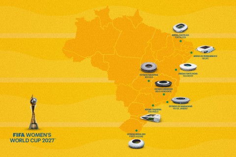 Oito vibrantes cidades-sede deslumbrarão o mundo na Copa do Mundo Feminina da FIFA Brasil 2027™