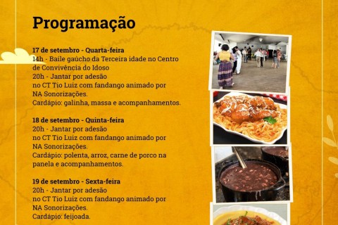 Semana Farroupilha de Três Cachoeiras acontece de 12 a 21 de setembro