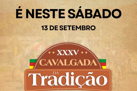Cavalgada da Tradição será realizada em Três Cachoeiras no mês de setembro