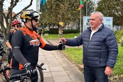 Município de Osório recebe a Centelha do Fogo Simbólico da Pátria