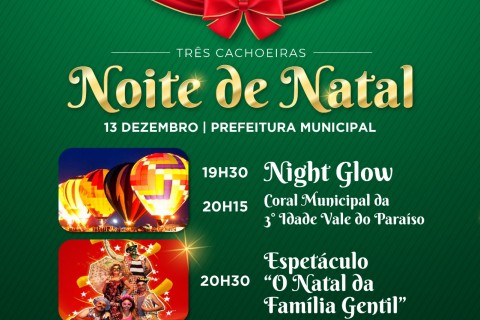 Mudança no Natal: Cantata Infantil Dá Lugar a Festa com Programação Especial em Três Cachoeiras