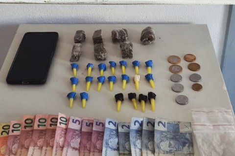 BM prende homem com cocaína, maconha e crack em Cidreira