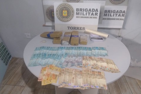 BM apreende drogas e prende três pessoas durante o fim de semana no Litoral Norte