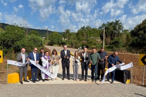 “Não abandonem o Rio Grande do Sul”, diz deputado Pasin durante inaugurações de pontes reconstruídas pela iniciativa privada