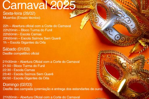 Turismo de Arroio do Sal divulga agenda oficial do Carnaval 2025