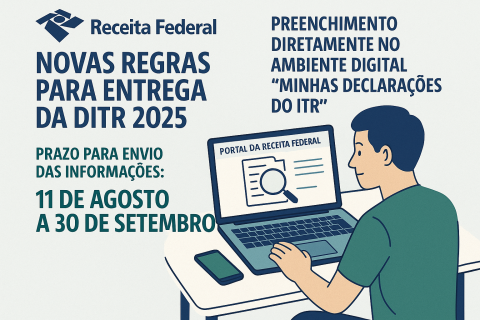 Receita libera regras do DITR 2025 com novo sistema digital de declarações