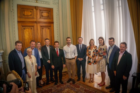Comemorações dos 150 Anos da Imigração Italiana e novas parcerias econômicas são tema de encontro no Palácio Piratini
