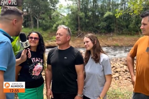Morrinhos do Sul é destaque turístico no Jornal do Almoço