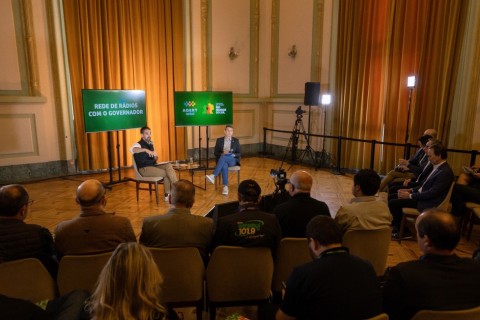 Leite reforça a importância do Plano Rio Grande em entrevista à imprensa do interior do Estado