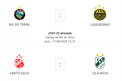 Secretaria de Esportes define nova data para complemento da 5ª rodada do Municipal de Três Cachoeiras