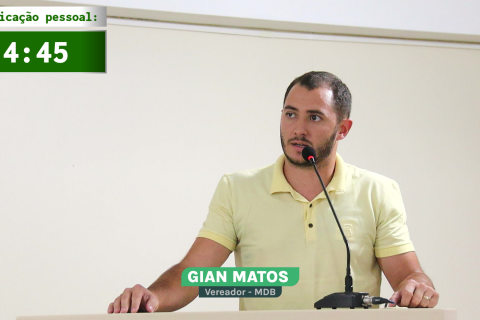 Gian Matos cobra cumprimento de promessa sobre redução da taxa de iluminação pública em Três Cachoeiras