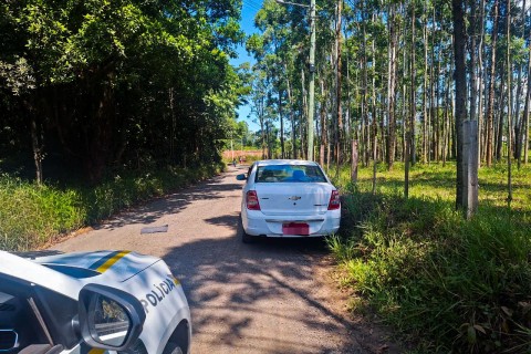 Brigada Militar recupera táxi roubado e apreende arma em Terra de Areia