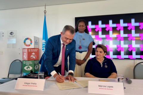 Edegar Pretto toma posse como articulador nacional da Aliança ElesPorElas, da ONU Mulheres