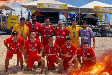 Inter masculino garante terceiro lugar na Copa Sul de Beach Soccer em Caiobá