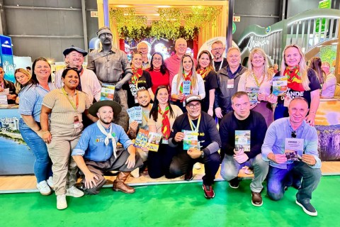 Três Cachoeiras participa da FIT 2025 em missão de promoção do turismo regional