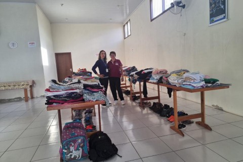 Começa distribuição de doações da Campanha do Agasalho de Morrinhos do Sul