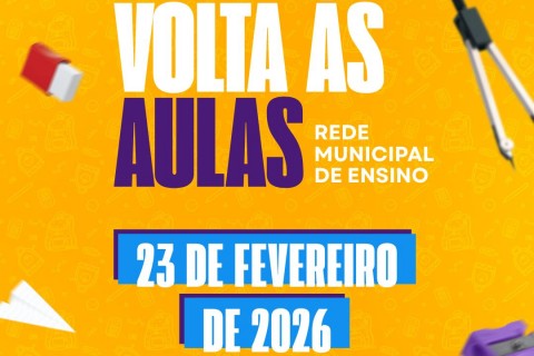 Rede Municipal de Ensino de Três Cachoeiras retoma aulas em 23 de fevereiro de 2026
